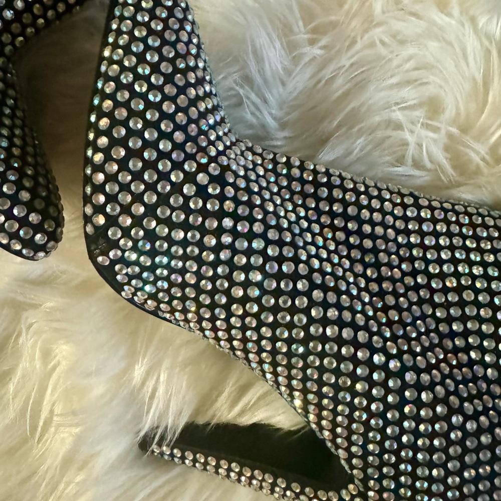 Steve Madden Slouching Rhinestone Boots (Used) - Picture 4 of 8